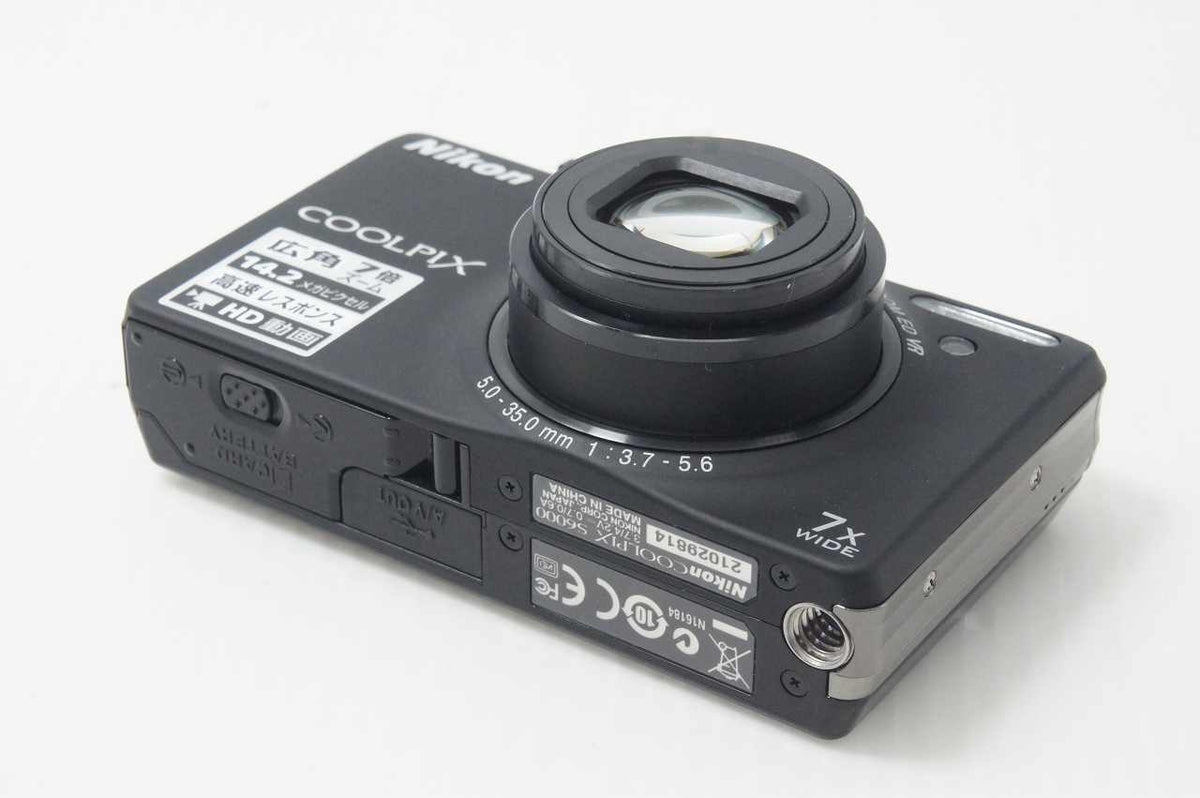 Nikon ニコン COOLPIX S6000 コンパクトデジタルカメラ ノーブルブラック 261019i