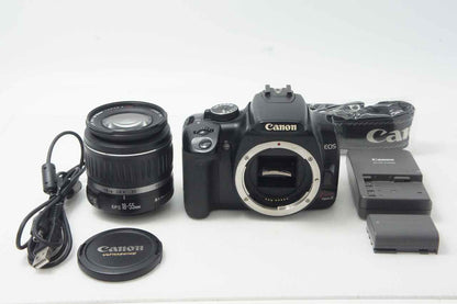 Canon キヤノン EOS Kiss Digital X レンズキット (EF-S 18-55mm II USM) デジタル一眼レフカメラ ブラック EFマウント APS-C 261015i