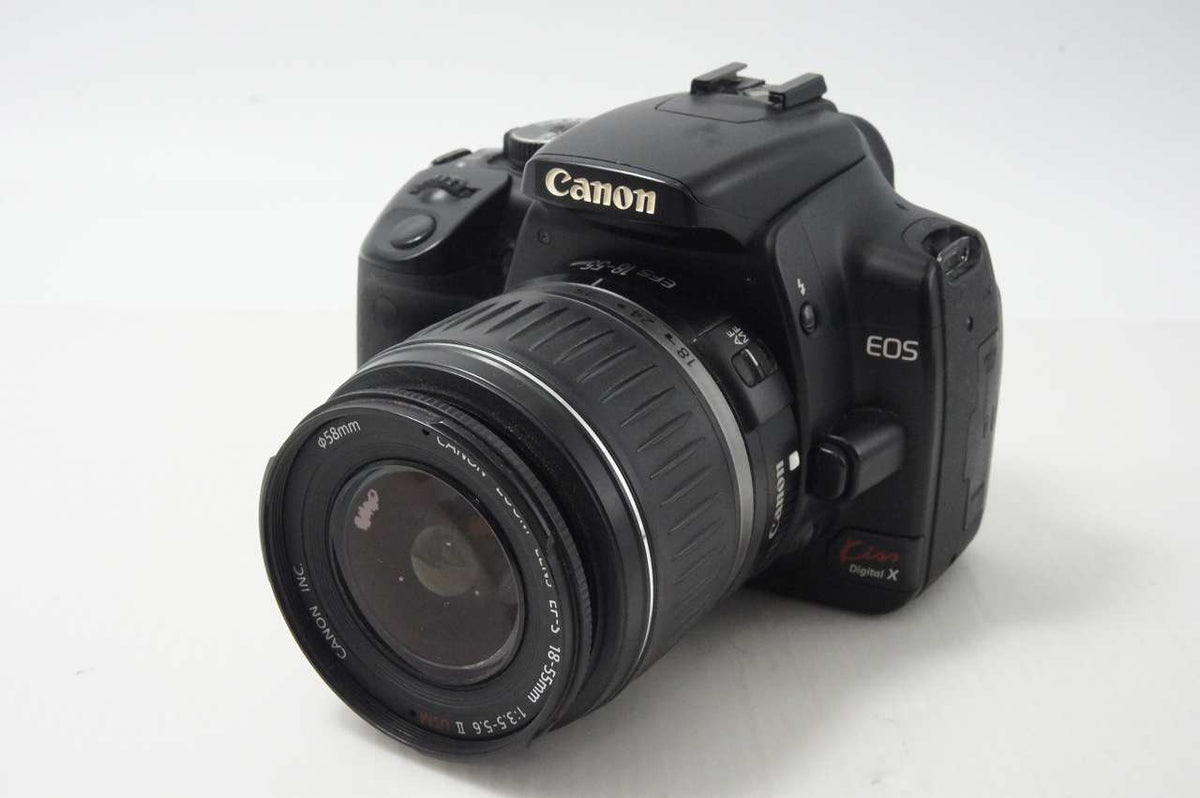 Canon キヤノン EOS Kiss Digital X レンズキット (EF-S 18-55mm II USM) デジタル一眼レフカメラ ブラック EFマウント APS-C 261015i
