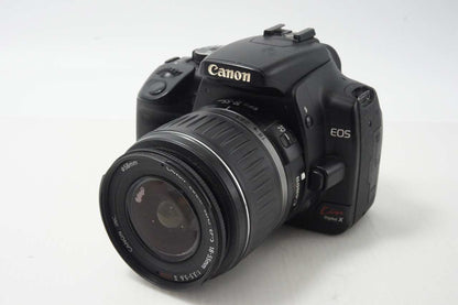 Canon キヤノン EOS Kiss Digital X レンズキット (EF-S 18-55mm II USM) デジタル一眼レフカメラ ブラック EFマウント APS-C 261015i