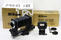 美品 Nikon ニコン BELLOWS FOCUSING ATTACHMENT PB-6 + SLIDE COPYING ADAPTER PS-6 元箱付 250129j