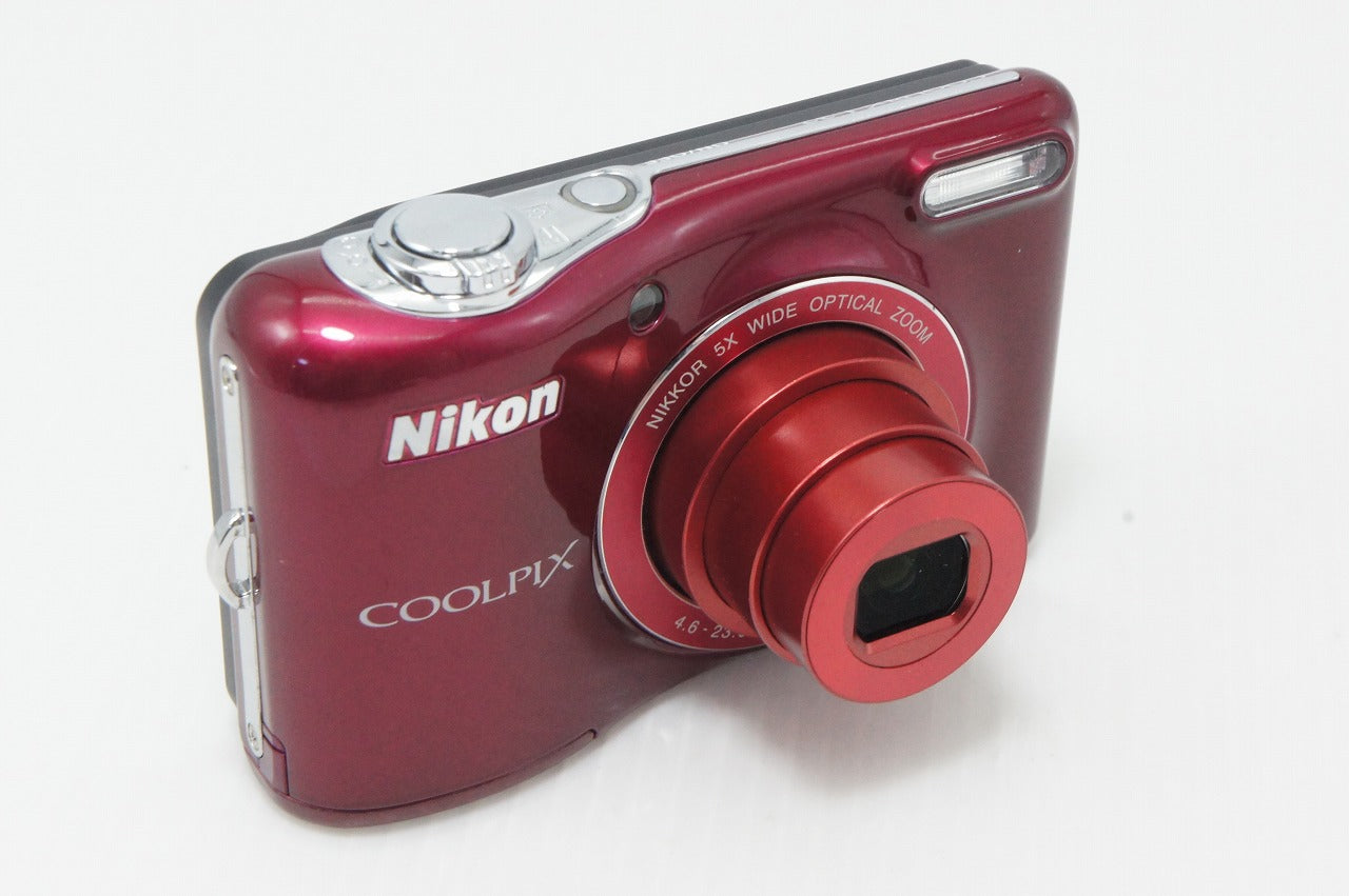 Excellent condition Nikon COOLPIX L32 Compact Digital Camera Red 260420o