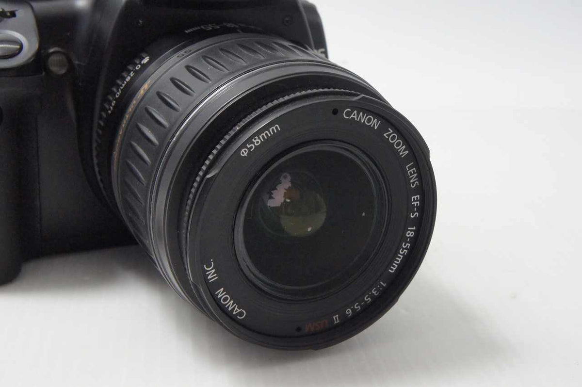 Canon キヤノン EOS Kiss Digital X レンズキット (EF-S 18-55mm II USM) デジタル一眼レフカメラ ブラック EFマウント APS-C 261015i