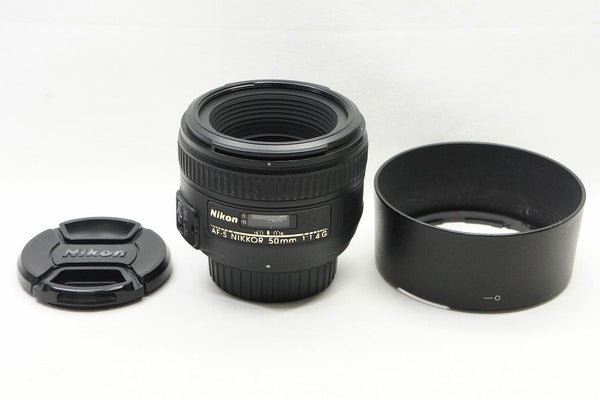 良品 Nikon ニコン AF-S NIKKOR 50mm F1.4G 単焦点レンズ フード付 250130d