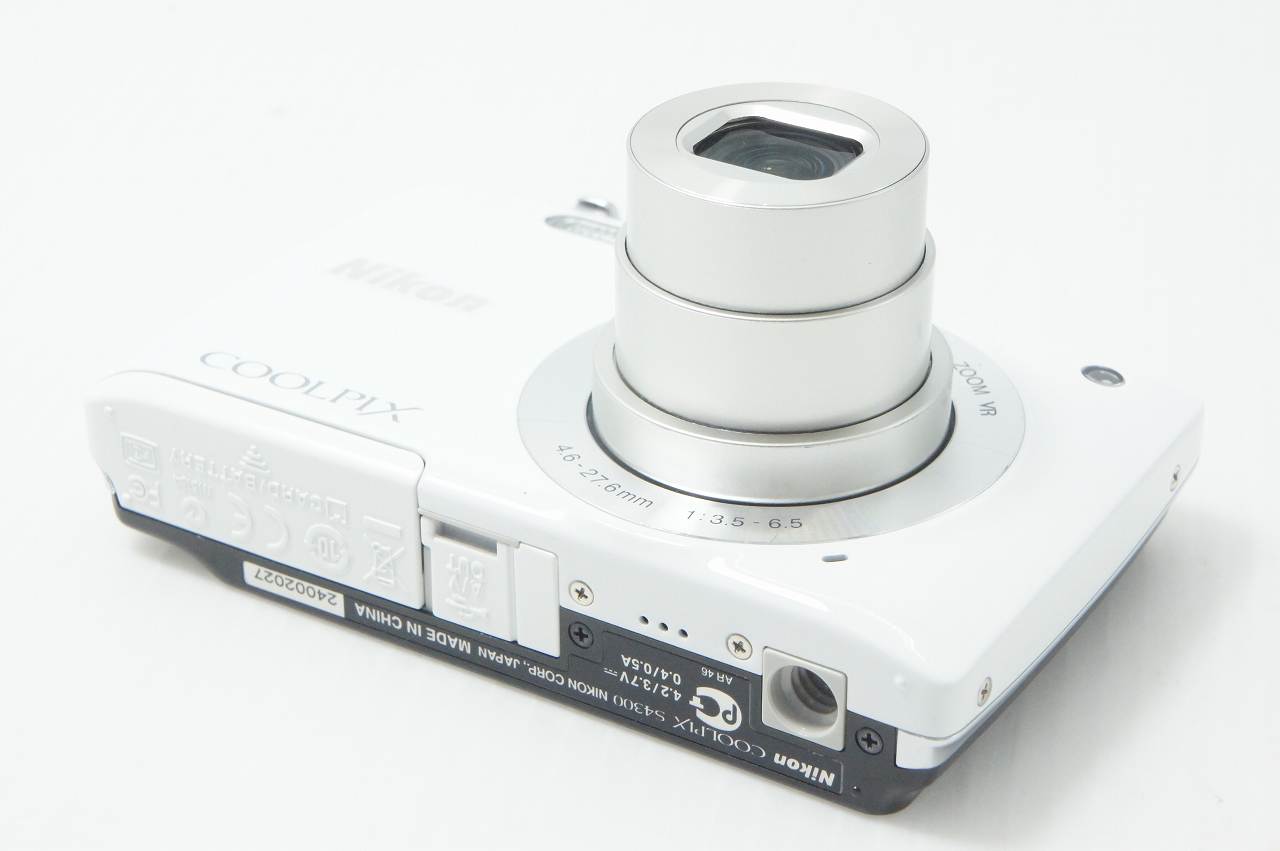 Nikon COOLPIX S4300 動作品 SDカード付 ホワイト デジカメ Nikon ニコン COOLPIX S4300 コンパクトデジタルカメラ シェルホワイト