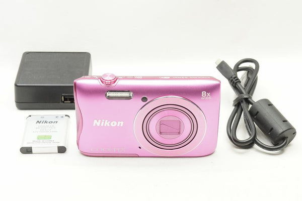 美品 Nikon ニコン COOLPIX S3700 コンパクトデジタルカメラ ピンク 241007t