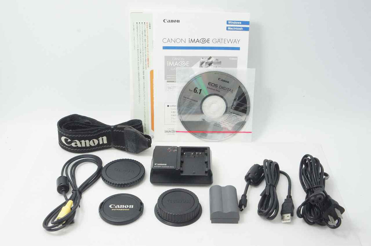 Canon キヤノン EOS Kiss Digital レンズキット (EF-S 18-55mm USM) デジタル一眼レフカメラ シルバー EFマウント APS-C 261014f