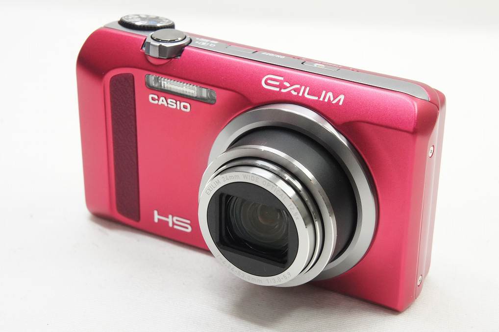 美品 CASIO カシオ HIGH SPEED EXILIM EX-ZR500 コンパクトデジタルカメラ レッド 元箱付 250711k