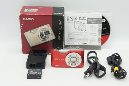 CASIO カシオ EXILIM EX-Z450 コンパクトデジタルカメラ レッド 元箱付 260113b