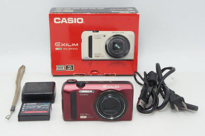 美品 CASIO カシオ EXILIM EX-ZR310 コンパクトデジタルカメラ レッド 元箱付 260420e