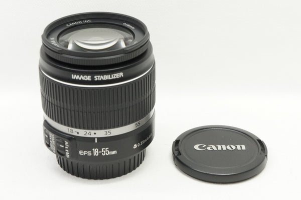 美品 Canon キヤノン EF-S 18-55mm F3.5-5.6 IS APS-C ズームレンズ 240429f