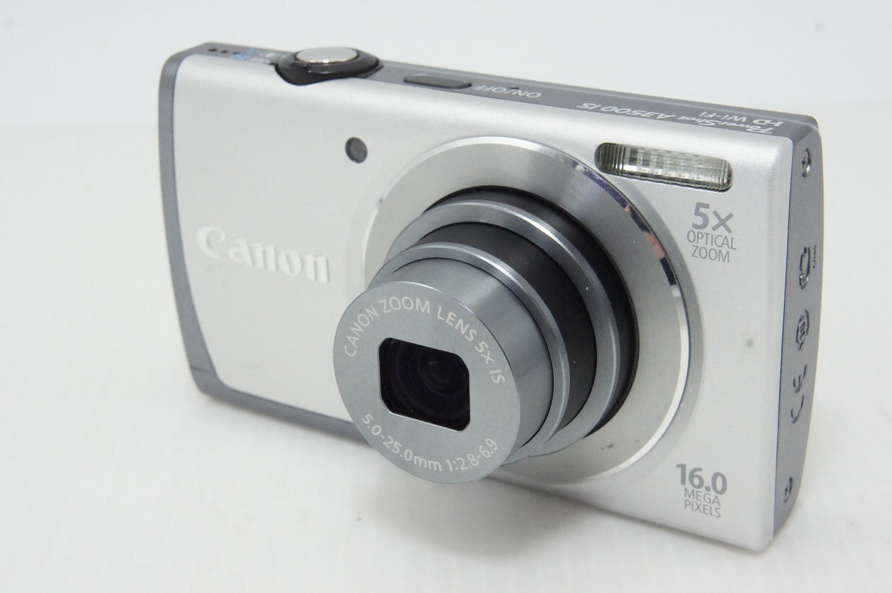 美品 Canon キヤノン PowerShot A3500 IS コンパクトデジタルカメラ シルバー 元箱付 260420l