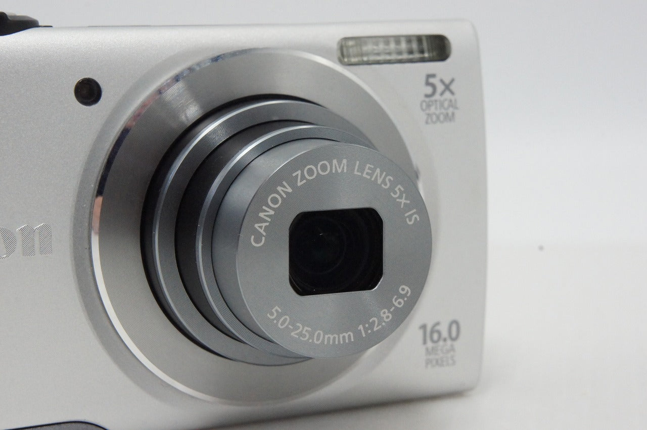 美品 Canon キヤノン PowerShot A3500 IS コンパクトデジタルカメラ シルバー 元箱付 260420l