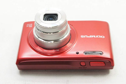 美品 OLYMPUS オリンパス STYLUS VG-180 コンパクトデジタルカメラ レッド 元箱付 260812ak