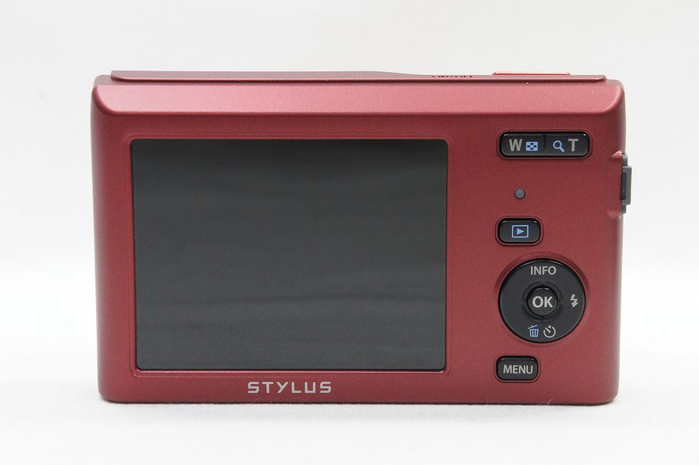美品 OLYMPUS オリンパス STYLUS VG-180 コンパクトデジタルカメラ レッド 元箱付 260812ak