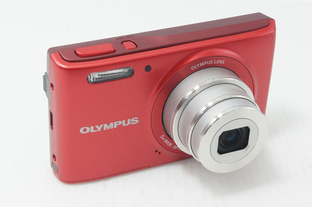 美品 OLYMPUS オリンパス STYLUS VG-180 コンパクトデジタルカメラ レッド 元箱付 260812ak