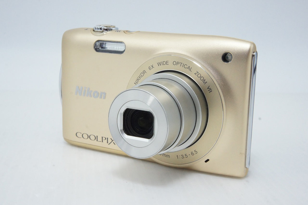 美品 Nikon ニコン COOLPIX S3300 コンパクトデジタルカメラ スイートゴールド 元箱付 260420d