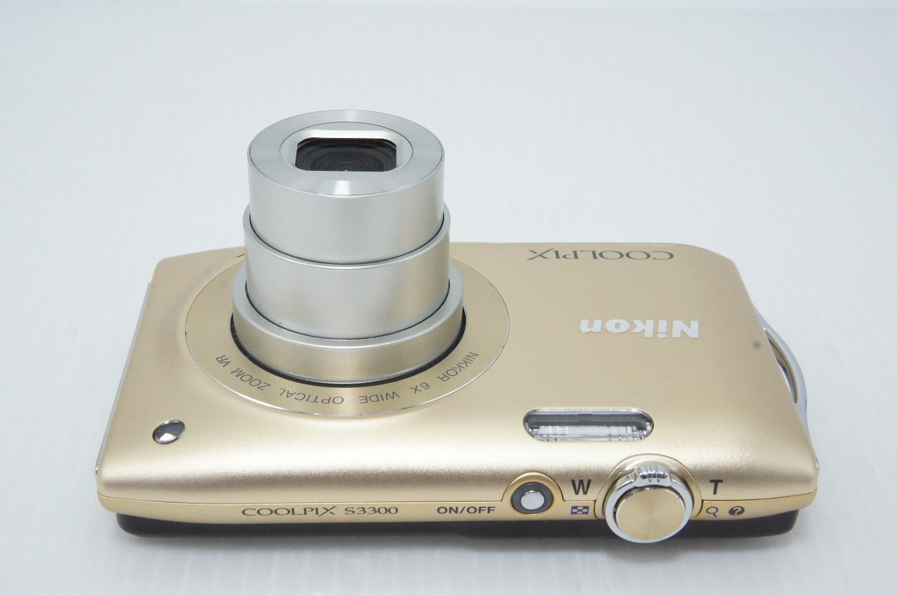 美品 Nikon ニコン COOLPIX S3300 コンパクトデジタルカメラ スイートゴールド 元箱付 260420d