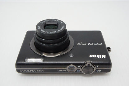 美品 Nikon ニコン COOLPIX S570 コンパクトデジタルカメラ ブラック 元箱付 260420q