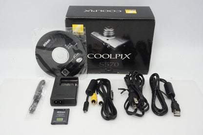 美品 Nikon ニコン COOLPIX S570 コンパクトデジタルカメラ ブラック 元箱付 260420q