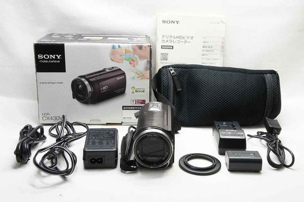 良品 SONY ソニー Handycam HDR-CX430V デジタルビデオカメラ ブラウン 