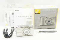 美品 Nikon ニコン COOLPIX L30 コンパクトデジタルカメラ シルバー 元箱付 250710a