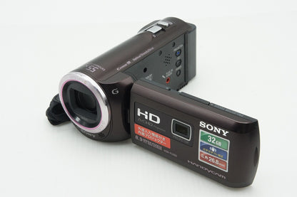 美品 SONY ソニー Handycam HDR-PJ390 デジタルビデオカメラ ボルドーブラウン 260114m