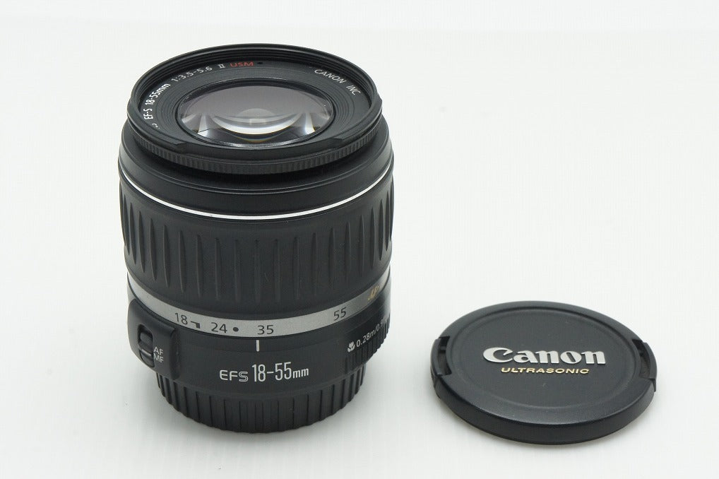 美品 Canon キヤノン EF-S 18-55mm F3.5-5.6 II USM APS-C ズームレンズ 260114s