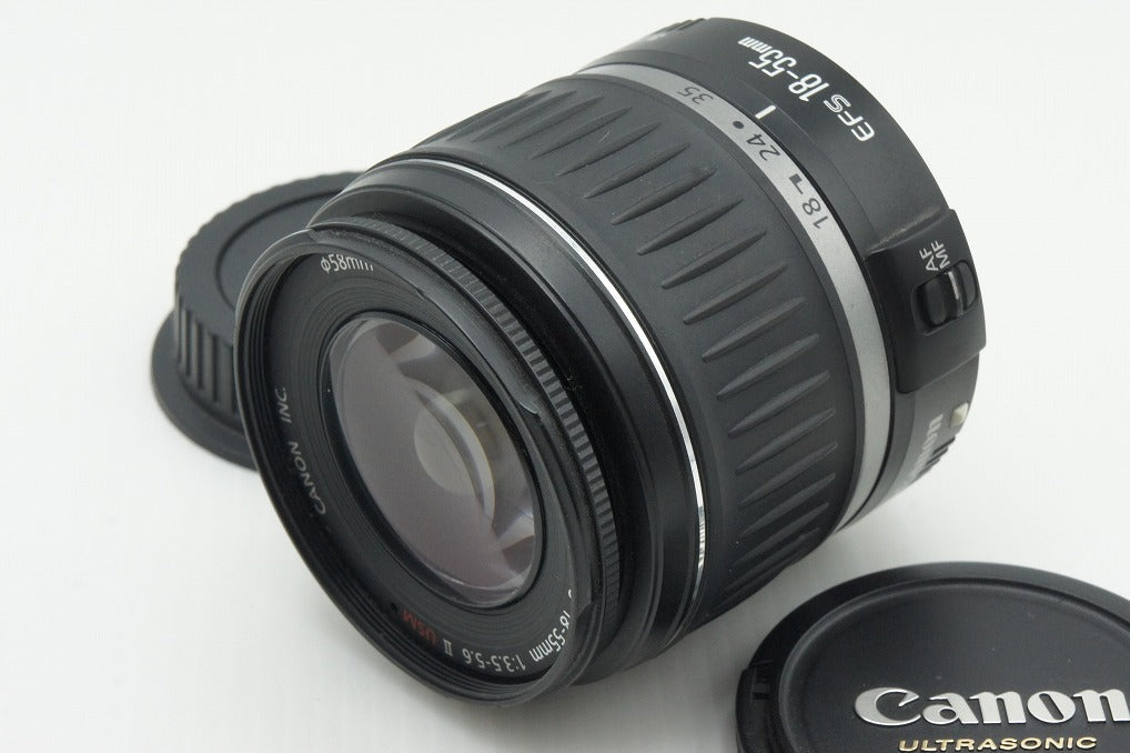 美品 Canon キヤノン EF-S 18-55mm F3.5-5.6 II USM APS-C ズームレンズ 260114s