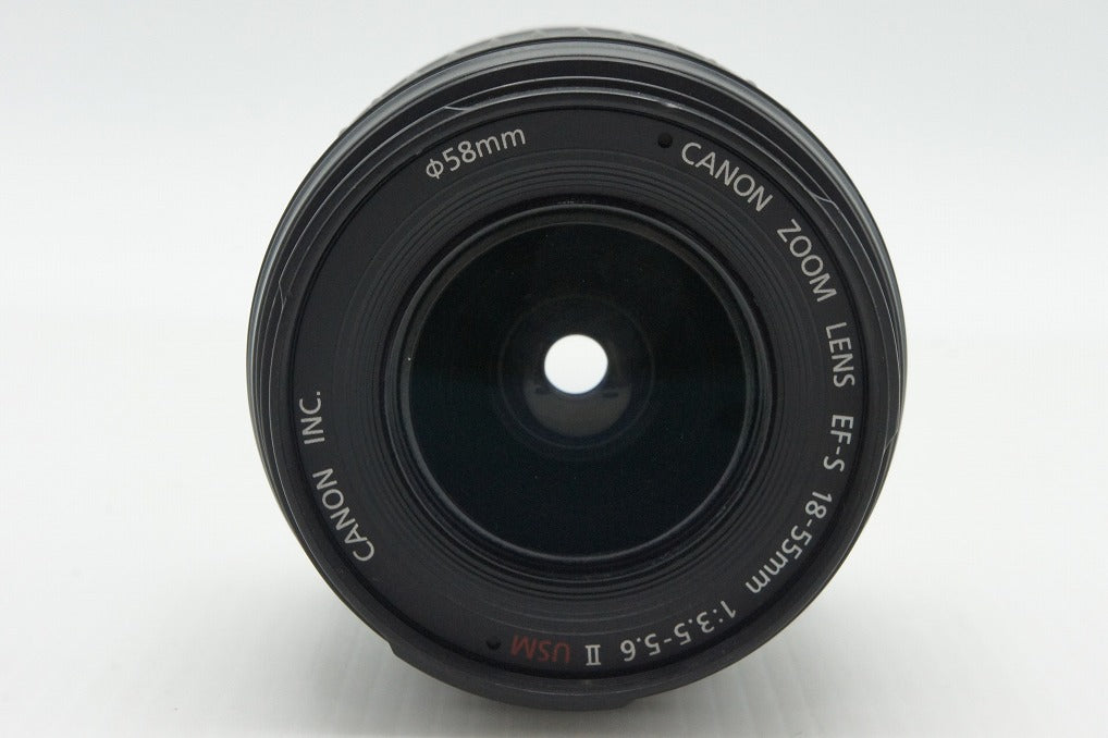 美品 Canon キヤノン EF-S 18-55mm F3.5-5.6 II USM APS-C ズームレンズ 260114s
