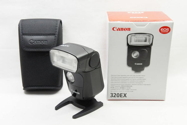 美品 Canon キヤノン SPEEDLITE 320EX スピードライト ケース 元箱付 250428q