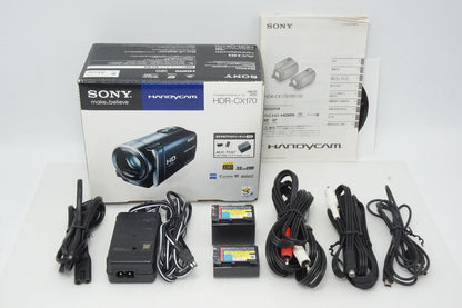 美品 SONY ソニー HDR-CX170 デジタルビデオカメラ ブラック 元箱付 260420s