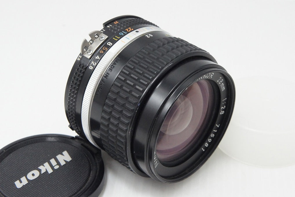良品 Nikon ニコン Ai-S Nikkor 28mm F2.8 MF 単焦点レンズ 元箱付 260730au
