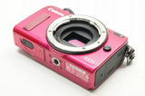 美品 Canon キヤノン EOS M2 ボディ + EF-M 18-55mm IS STM レンズキット ミラーレス ピンク 231229h