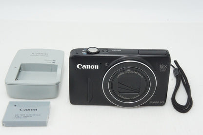 良品 Canon キヤノン PowerShot SX600 HS コンパクトデジタルカメラ ブラック 260423b