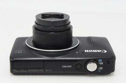 良品 Canon キヤノン PowerShot SX600 HS コンパクトデジタルカメラ ブラック 260423b
