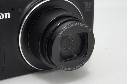 良品 Canon キヤノン PowerShot SX600 HS コンパクトデジタルカメラ ブラック 260423b
