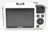 良品 Canon キヤノン EOS M ボディ ミラーレス一眼カメラ ホワイト スピードライト 90EX付 241010an