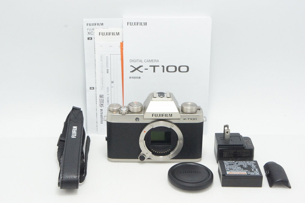 FUJIFILM フジフィルム X-T100 ボディ ミラーレス一眼カメラ シャンパンゴールド 260502ad