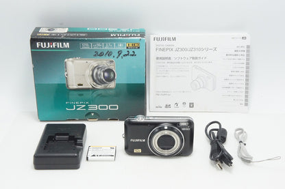 良品 FUJIFILM フジフィルム FinePix JZ300 コンパクトデジタルカメラ ブラック 元箱付 260803a