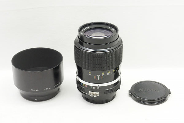 美品 Nikon ニコン New Nikkor 135mm F3.5 単焦点レンズ フード付 240502t