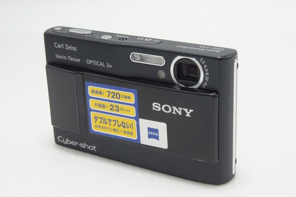 良品 SONY ソニー Cyber-shot DSC-T10 コンパクトデジタルカメラ ブラック 260803h