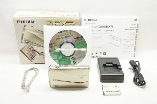 FUJIFILM フジフィルム FinePix Z800EXR コンパクトデジタルカメラ ゴールド 元箱付 250501c