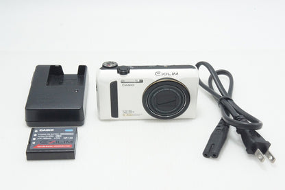 美品 CASIO カシオ EXILIM EX-ZR100 コンパクトデジタルカメラ ホワイト 260803l