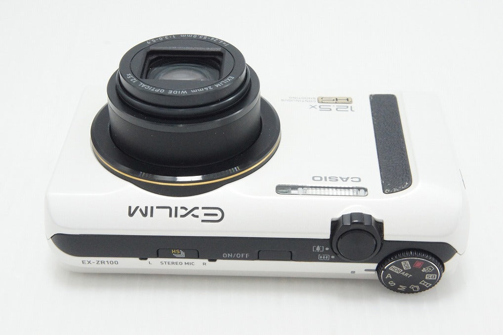 CASIO EXILIM EX-ZR100 ホワイト 美品 CASIO カシオ EXILIM EX-ZR100 コンパクトデジタルカメラ