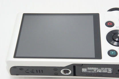 美品 CASIO カシオ EXILIM EX-ZR100 コンパクトデジタルカメラ ホワイト 260803l
