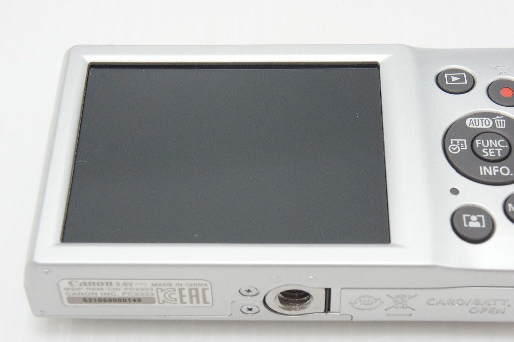 良品 Canon キヤノン IXY 200 コンパクトデジタルカメラ シルバー 260803i