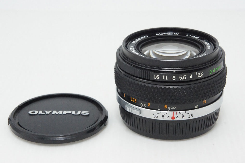 良品 OLYMPUS オリンパス OM-SYSTEM H.ZUIKO AUTO-W 24mm F2.8 MF 単焦点レンズ 260425w