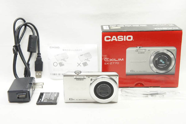 美品 CASIO カシオ EXILIM EX-Z770 コンパクトデジタルカメラ シルバー 元箱付 250714h