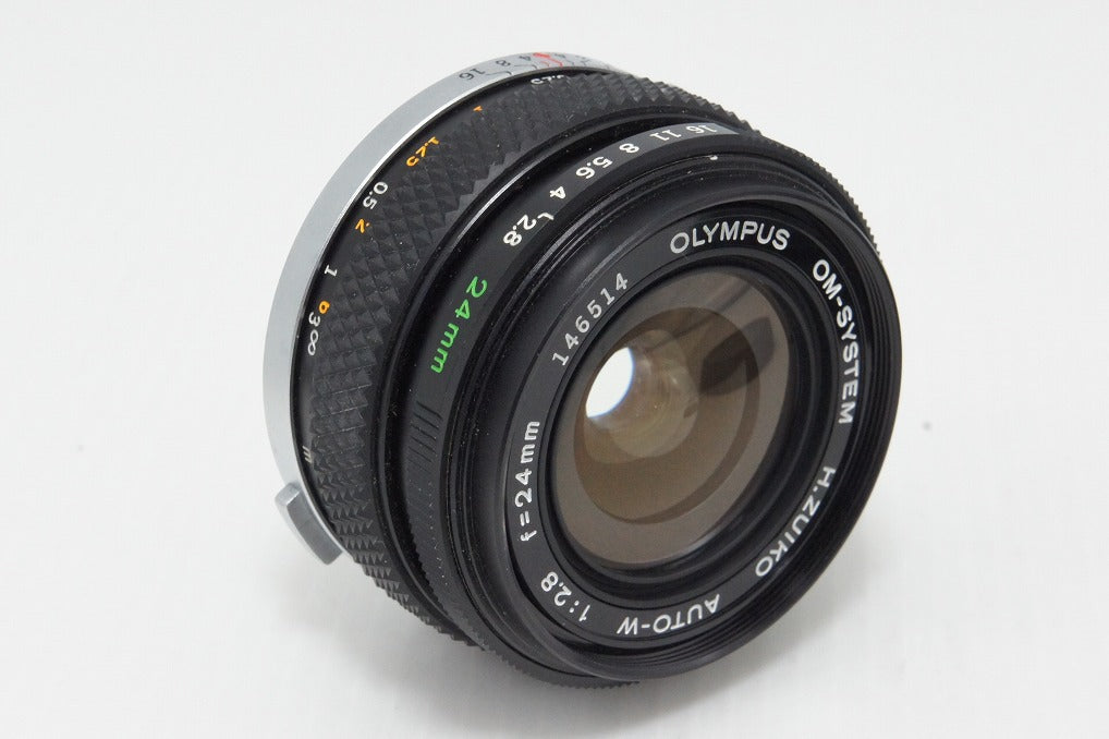 良品 OLYMPUS オリンパス OM-SYSTEM H.ZUIKO AUTO-W 24mm F2.8 MF 単焦点レンズ 260425w